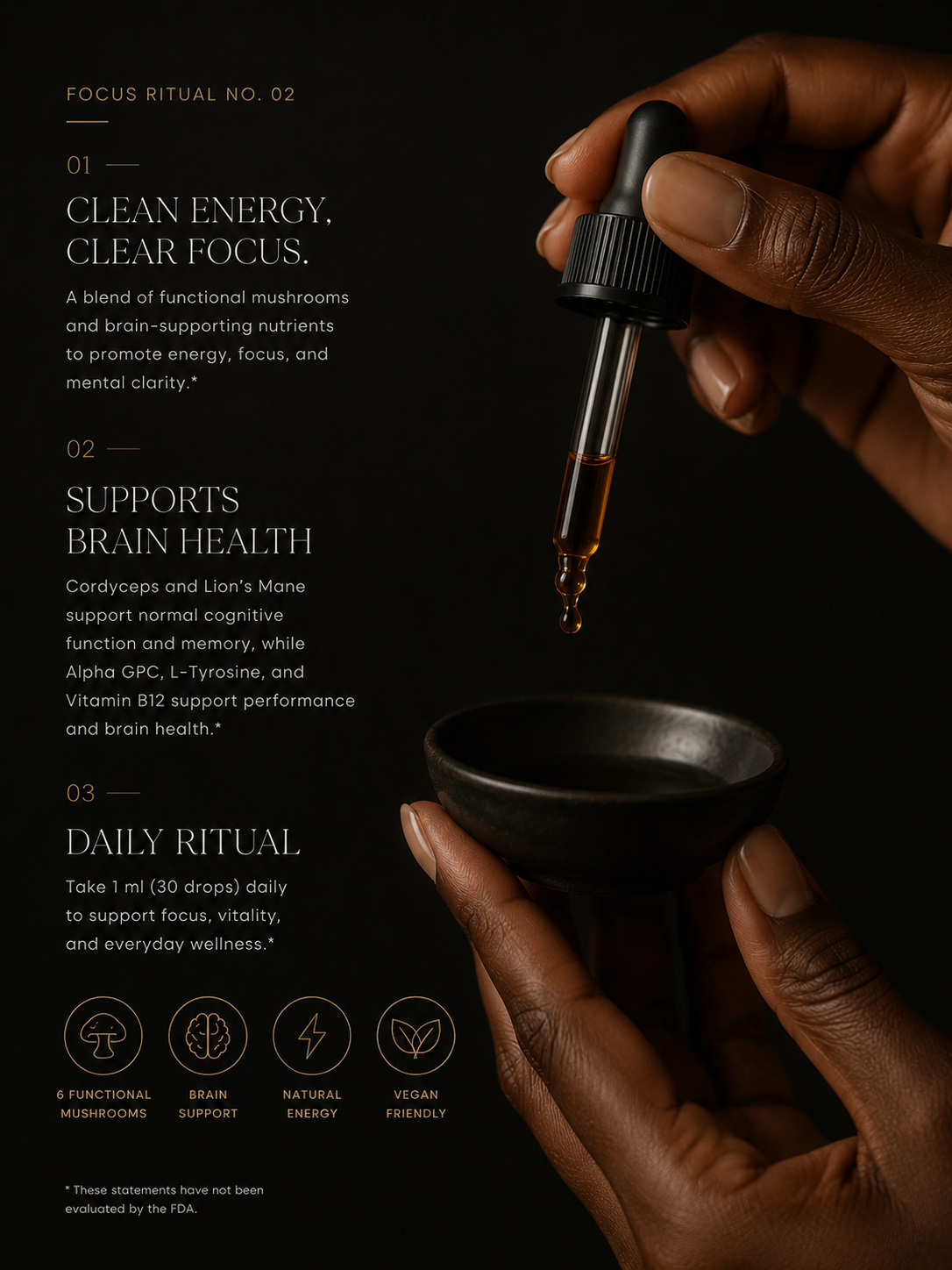 Mushroom Energy & Cognition Drops