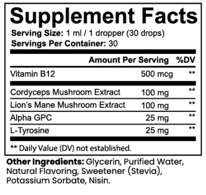 Mushroom Energy & Cognition Drops