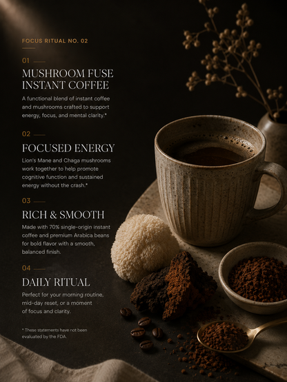 Mushroom Fuse Instant Coffee (Medium Roast)